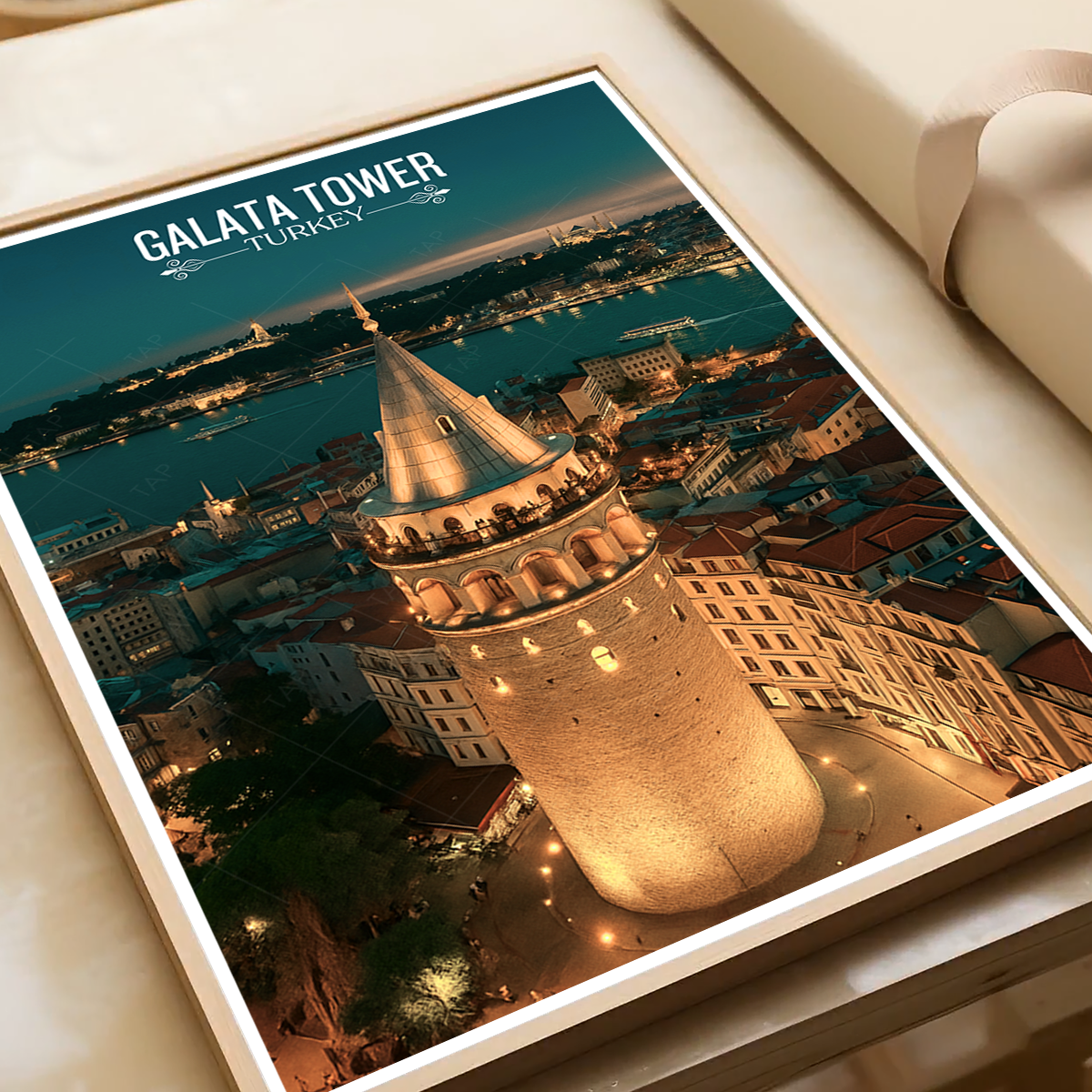 Galata Tower - Turkey - Vintage Travel Wall Art Poster Print - Art Print - Travel Art Poster