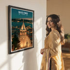 Galata Tower - Turkey - Vintage Travel Wall Art Poster Print - Art Print - Travel Art Poster