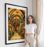 Grand Bazaar - Turkey - Vintage Travel Wall Art Poster Print - Art Print - Travel Art Poster