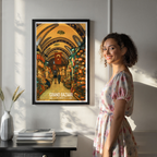 Grand Bazaar - Turkey - Vintage Travel Wall Art Poster Print - Art Print - Travel Art Poster