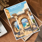 Hadrian's Gate - Turkey - Vintage Travel Wall Art Poster Print - Art Print - Travel Art Poster