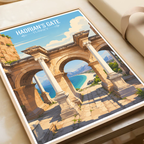 Hadrian's Gate - Turkey - Vintage Travel Wall Art Poster Print - Art Print - Travel Art Poster