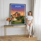 Hagia Sophia - Turkey - Vintage Travel Wall Art Poster Print - Art Print - Travel Art Poster