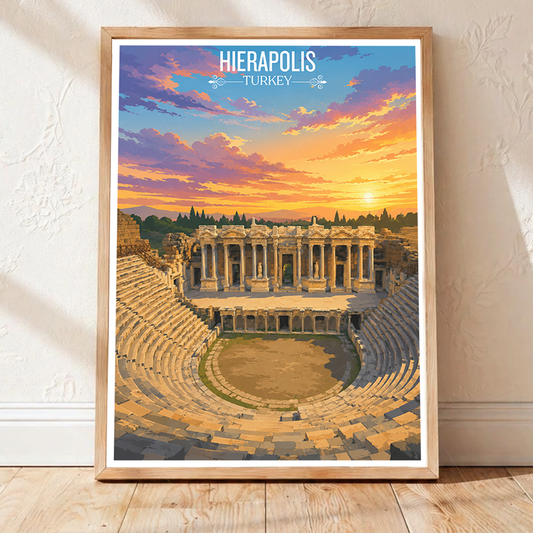 Hierapolis - Turkey - Vintage Travel Wall Art Poster Print - Art Print - Travel Art Poster