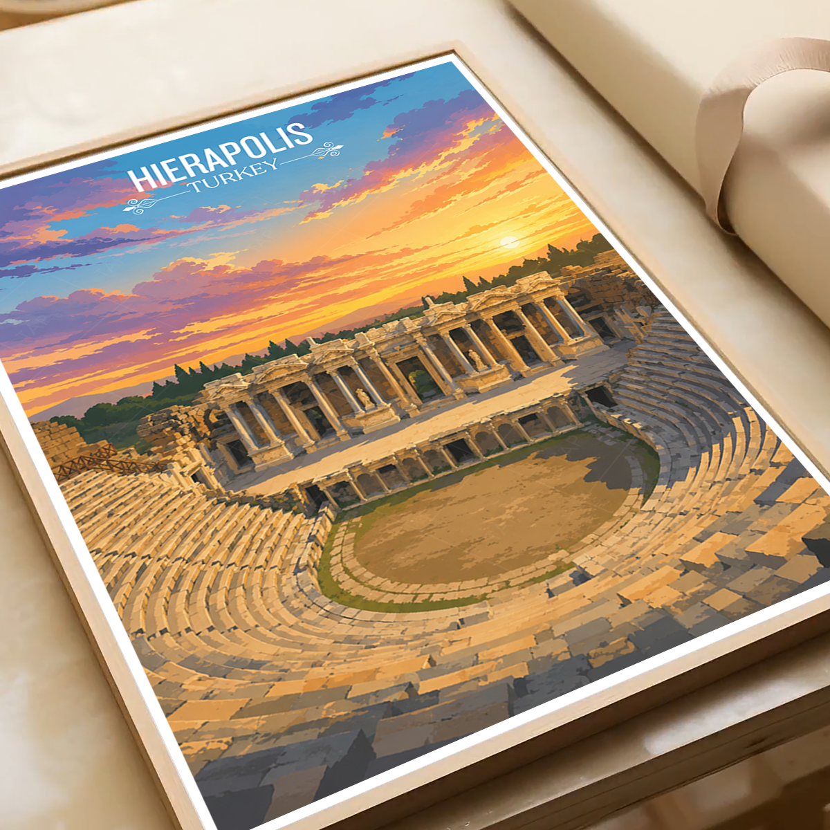 Hierapolis - Turkey - Vintage Travel Wall Art Poster Print - Art Print - Travel Art Poster
