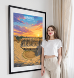 Hierapolis - Turkey - Vintage Travel Wall Art Poster Print - Art Print - Travel Art Poster