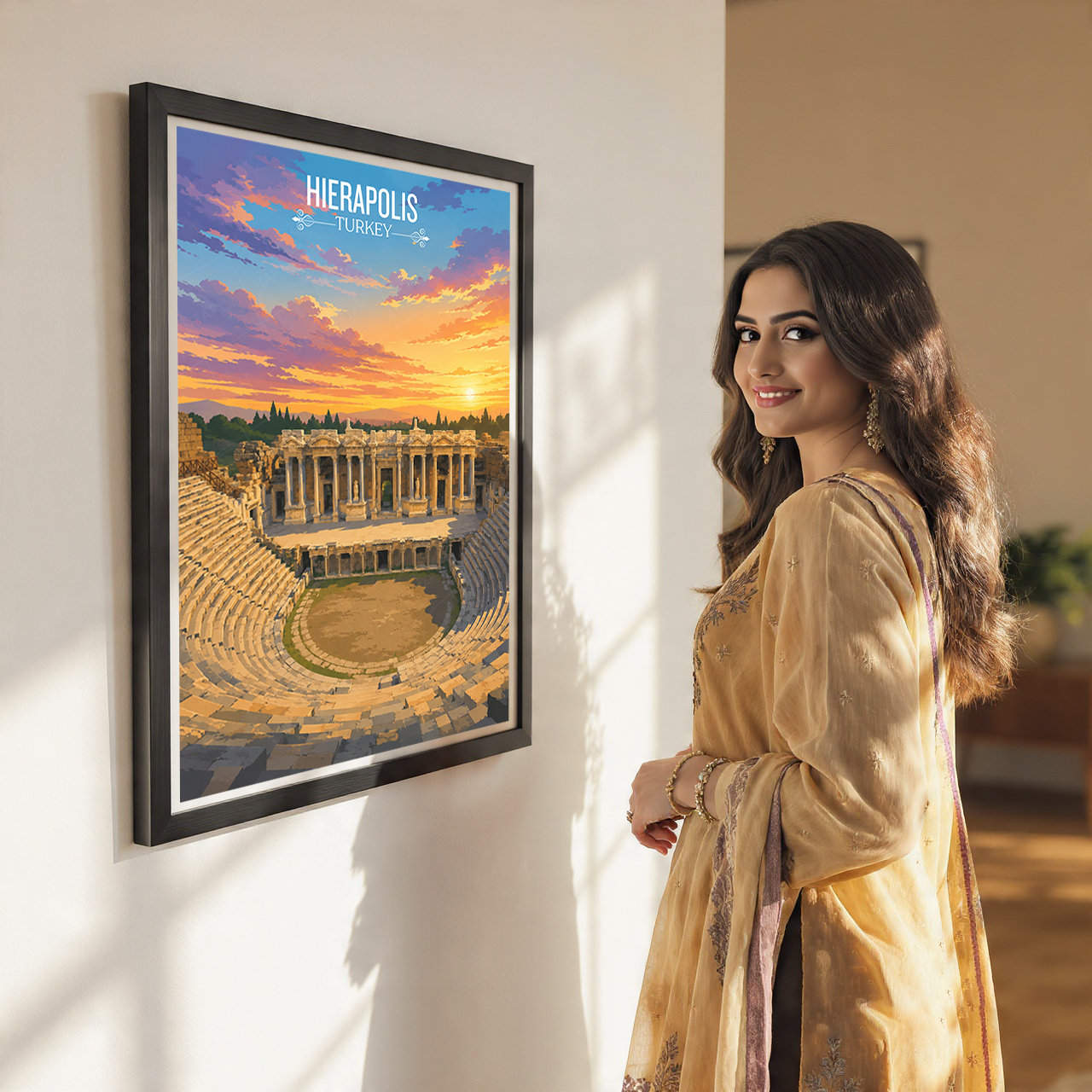 Hierapolis - Turkey - Vintage Travel Wall Art Poster Print - Art Print - Travel Art Poster