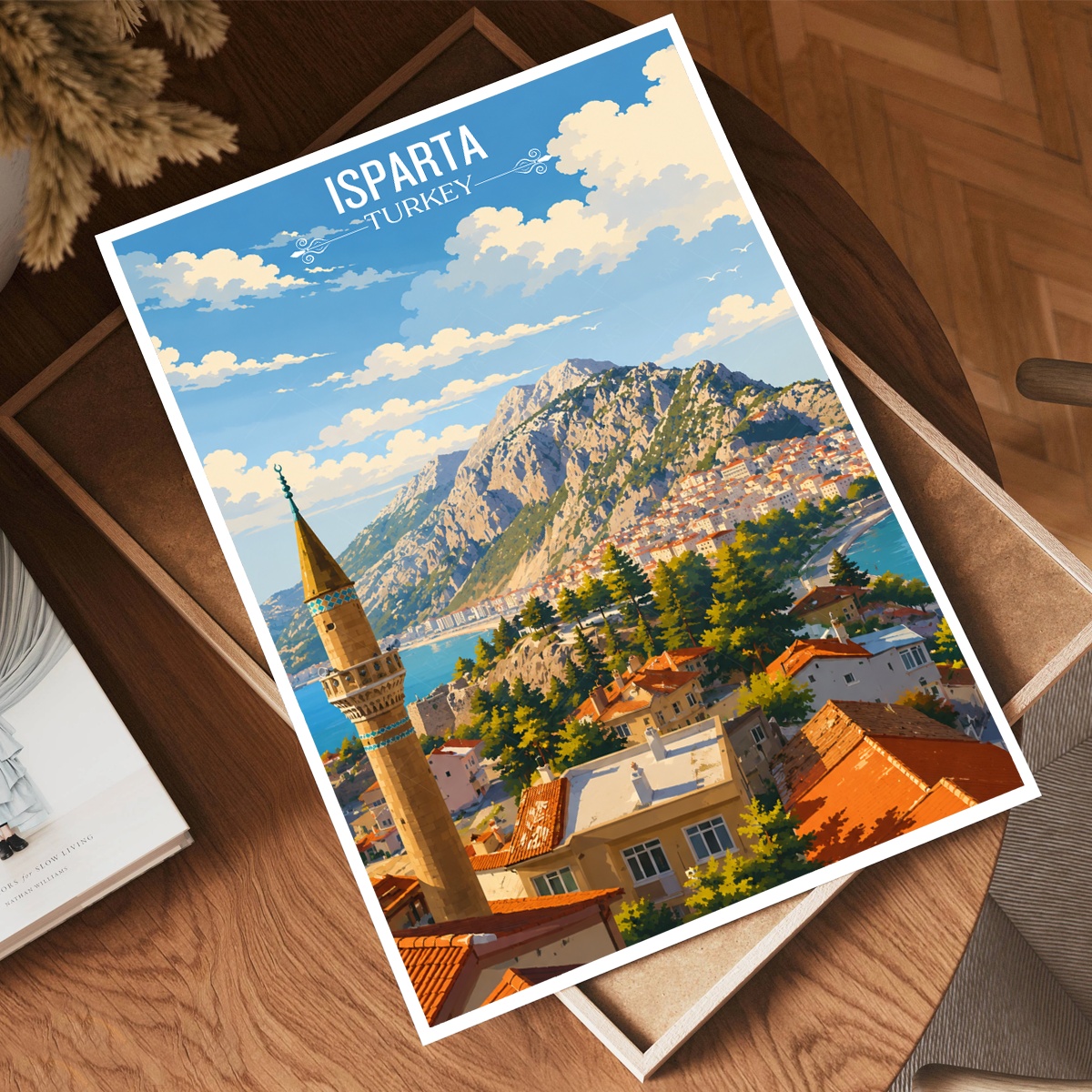 Isparta - Turkey - Vintage Travel Wall Art Poster Print - Art Print - Travel Art Poster