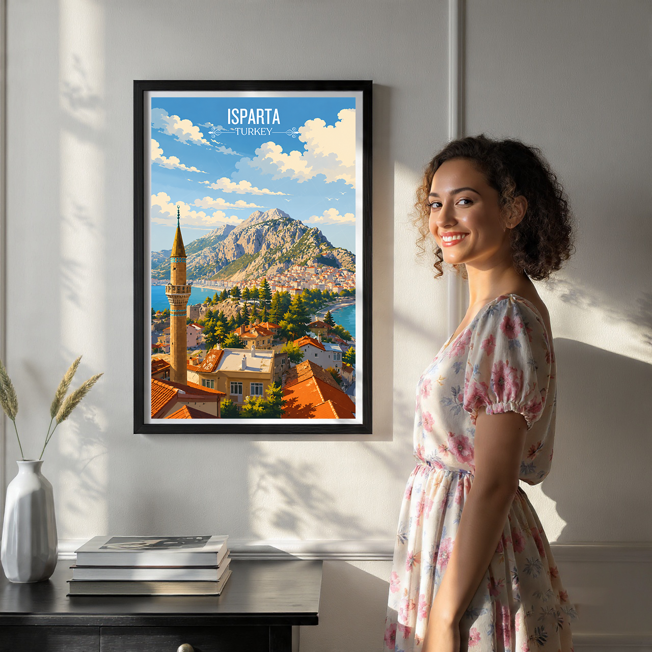 Isparta - Turkey - Vintage Travel Wall Art Poster Print - Art Print - Travel Art Poster