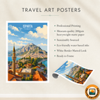 Isparta - Turkey - Vintage Travel Wall Art Poster Print - Art Print - Travel Art Poster