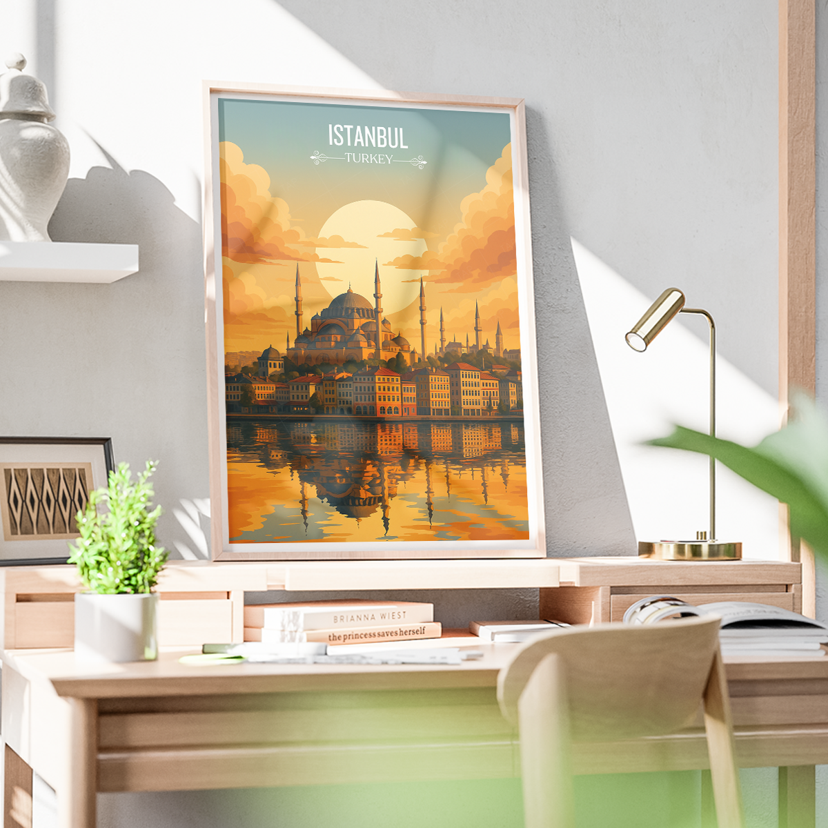 Istanbul - Turkey - Vintage Travel Wall Art Poster Print - Art Print - Travel Art Poster