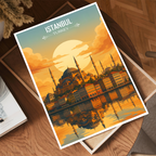 Istanbul - Turkey - Vintage Travel Wall Art Poster Print - Art Print - Travel Art Poster
