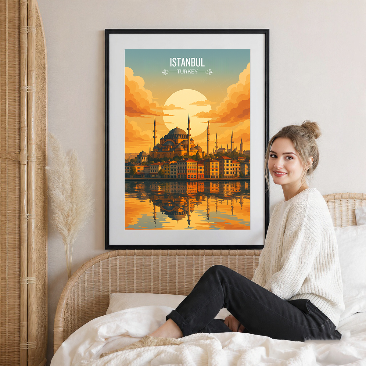 Istanbul - Turkey - Vintage Travel Wall Art Poster Print - Art Print - Travel Art Poster