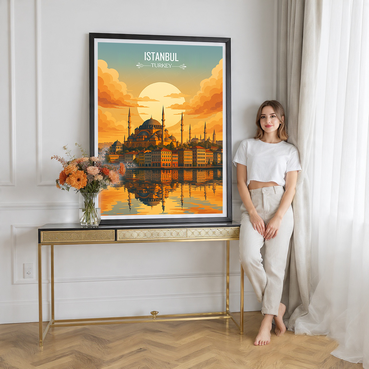Istanbul - Turkey - Vintage Travel Wall Art Poster Print - Art Print - Travel Art Poster