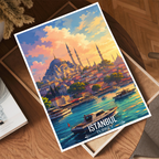Istanbul Constantinople - Turkey - Vintage Travel Wall Art Poster Print - Art Print - Travel Art Poster