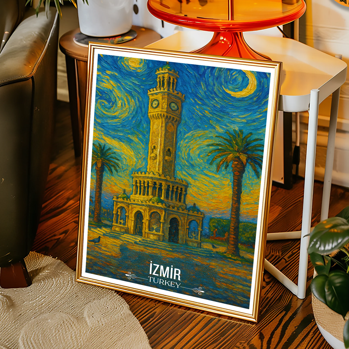 Izmir - Turkey - Vintage Travel Wall Art Poster Print - Art Print - Travel Art Poster