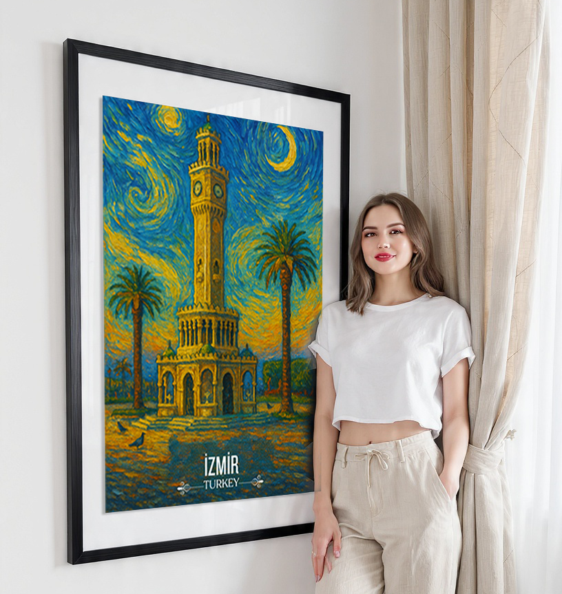 Izmir - Turkey - Vintage Travel Wall Art Poster Print - Art Print - Travel Art Poster