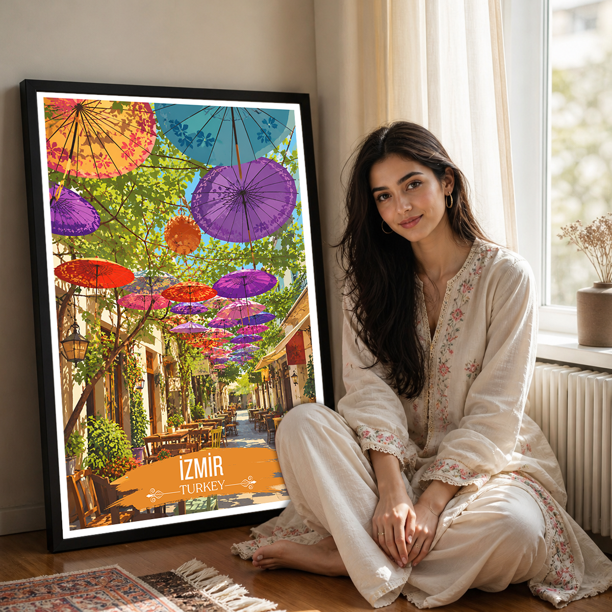 Izmir Smyrna - Turkey - Vintage Travel Wall Art Poster Print - Art Print - Travel Art Poster