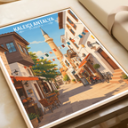 Kaleiçi Antalya - Turkey - Vintage Travel Wall Art Poster Print - Art Print - Travel Art Poster