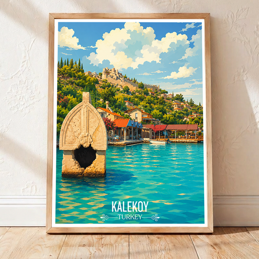 Kalekoy - Turkey - Vintage Travel Wall Art Poster Print - Art Print - Travel Art Poster