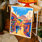 Kapalıçarşı - Turkey - Vintage Travel Wall Art Poster Print
