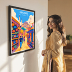 Kapalıçarşı - Turkey - Vintage Travel Wall Art Poster Print