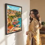 Kemer Antalya - Turkey - Vintage Travel Wall Art Poster Print