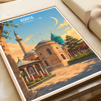 Konya - Turkey - Vintage Travel Wall Art Poster Print