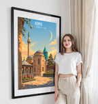 Konya - Turkey - Vintage Travel Wall Art Poster Print