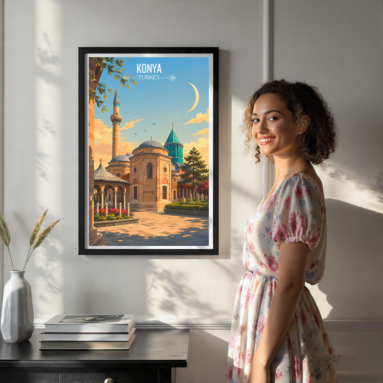Konya - Turkey - Vintage Travel Wall Art Poster Print