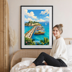 Kusadai - Turkey - Vintage Travel Wall Art Poster Print