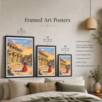 Library of Celsus - Turkey - Vintage Travel Wall Art Poster Print