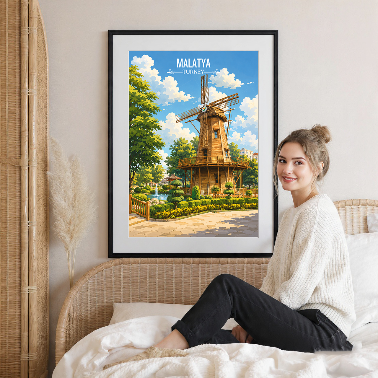 Malatya - Turkey - Vintage Travel Wall Art Poster Print