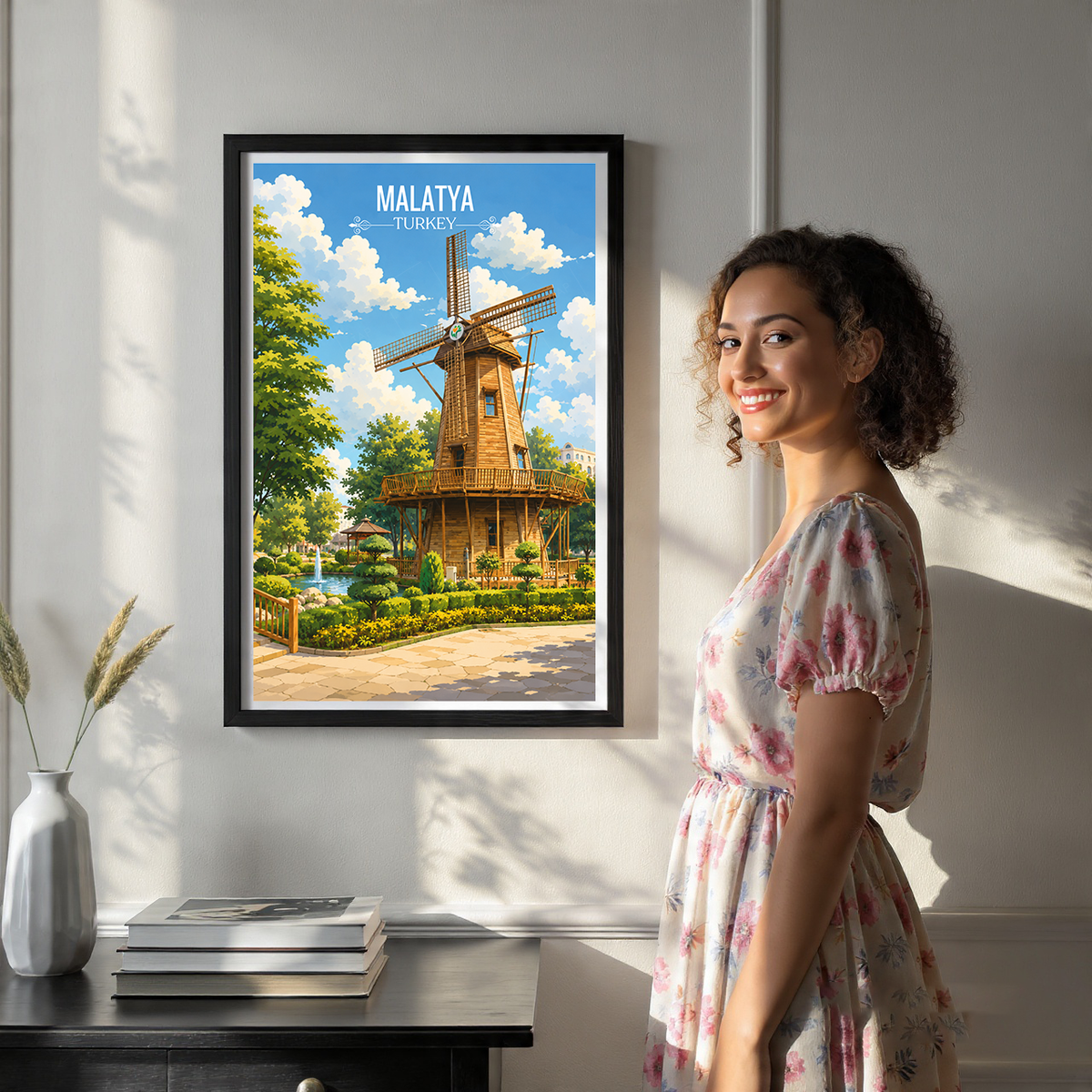 Malatya - Turkey - Vintage Travel Wall Art Poster Print