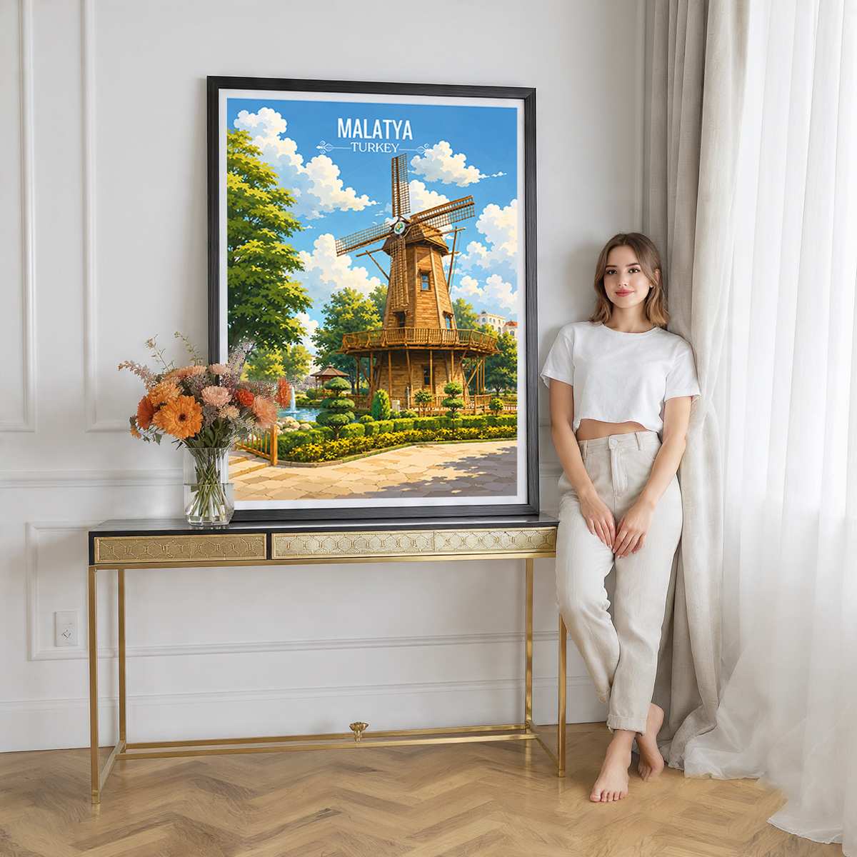 Malatya - Turkey - Vintage Travel Wall Art Poster Print