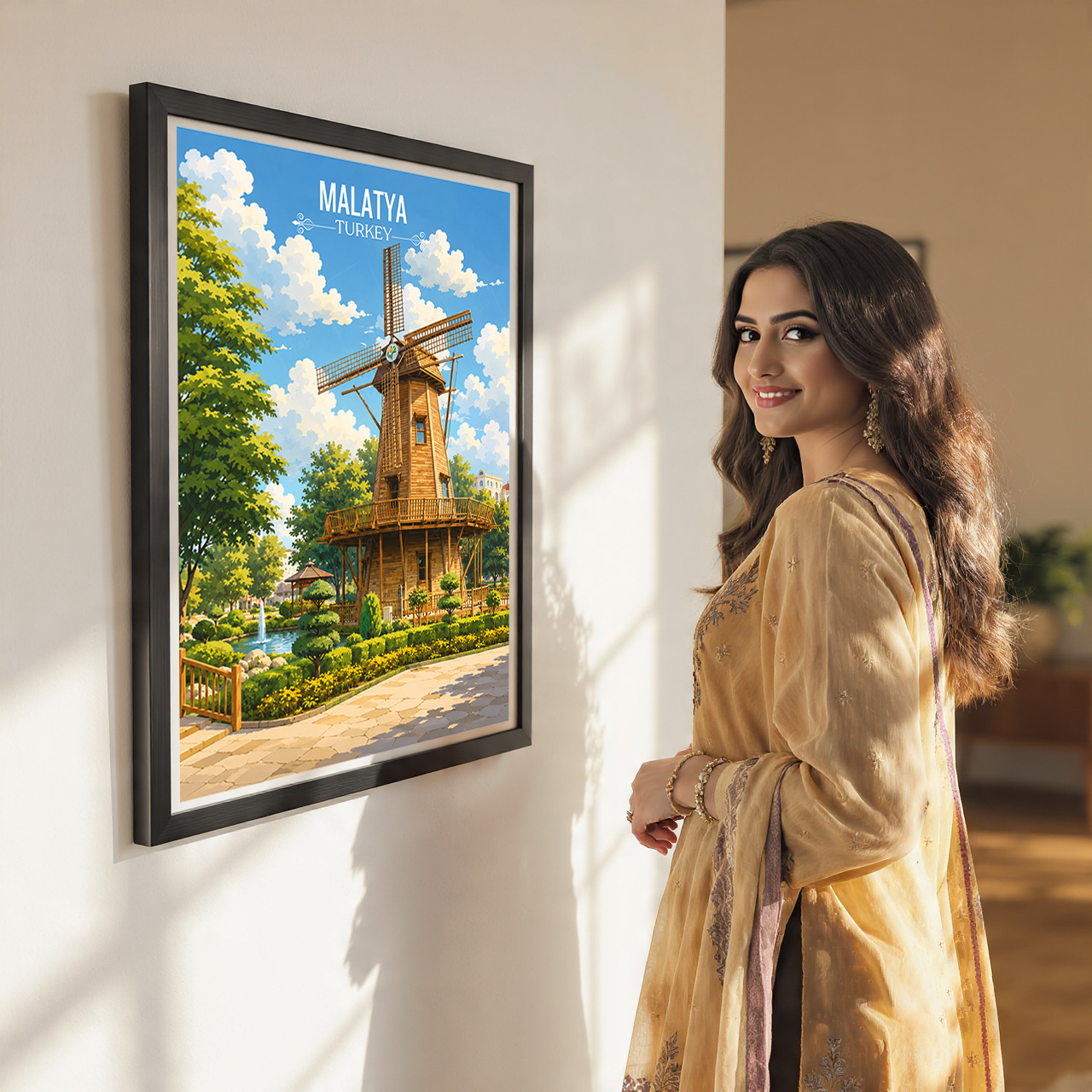 Malatya - Turkey - Vintage Travel Wall Art Poster Print