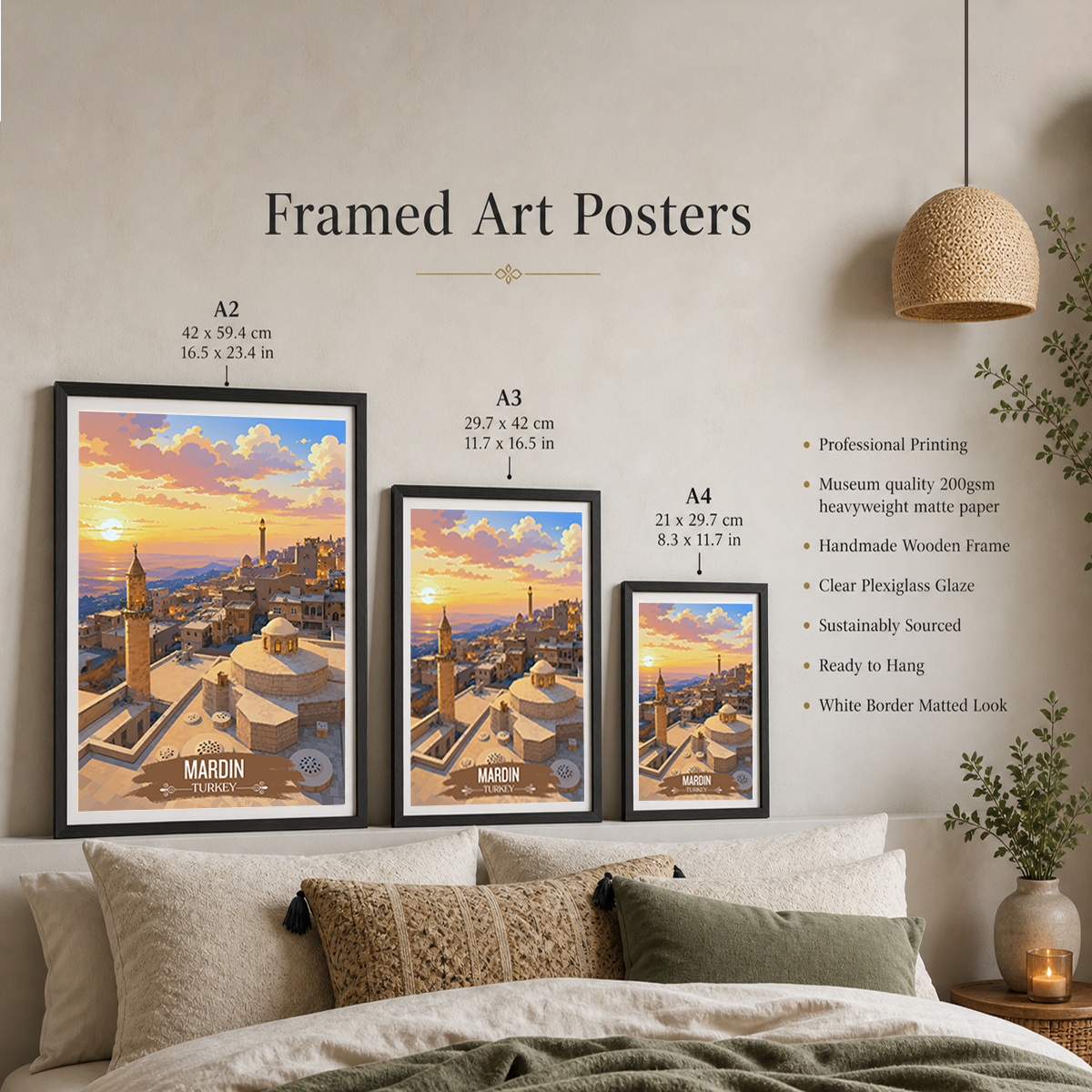 Mardin - Turkey - Vintage Travel Wall Art Poster Print