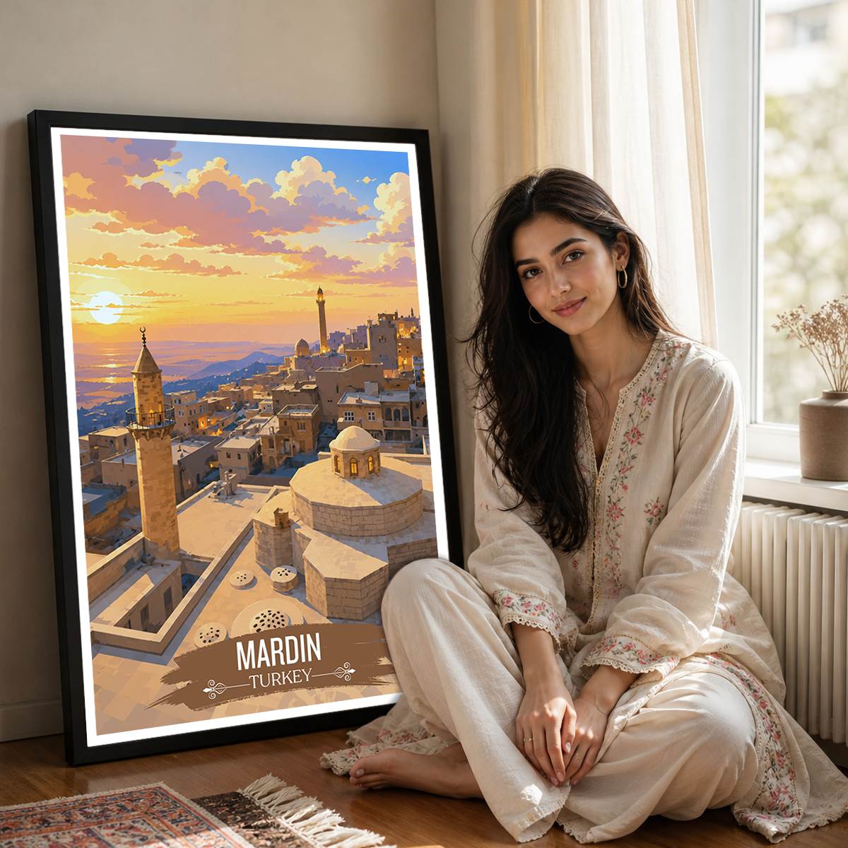 Mardin - Turkey - Vintage Travel Wall Art Poster Print