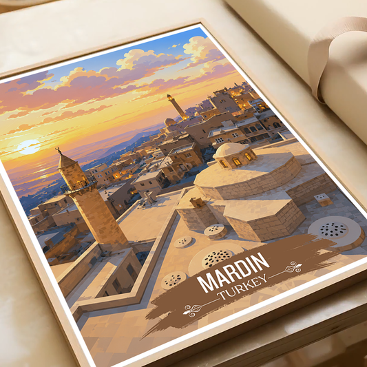 Mardin - Turkey - Vintage Travel Wall Art Poster Print - Art Print - Travel Art Poster