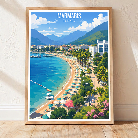 Marmaris - Turkey - Vintage Travel Wall Art Poster Print - Art Print - Travel Art Poster