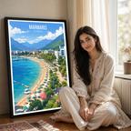 Marmaris - Turkey - Vintage Travel Wall Art Poster Print