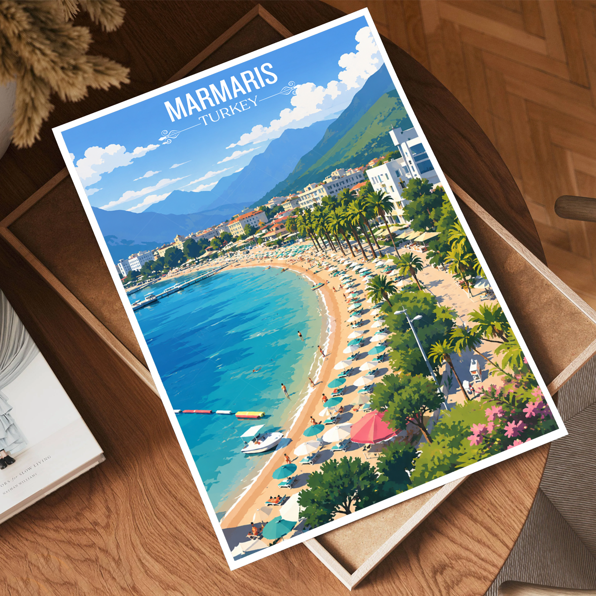 Marmaris - Turkey - Vintage Travel Wall Art Poster Print