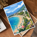 Marmaris - Turkey - Vintage Travel Wall Art Poster Print