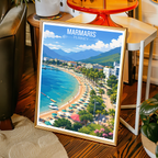 Marmaris - Turkey - Vintage Travel Wall Art Poster Print