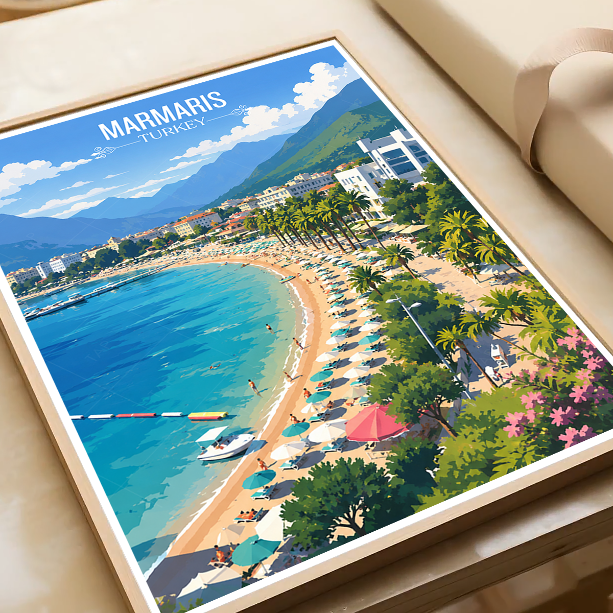 Marmaris - Turkey - Vintage Travel Wall Art Poster Print