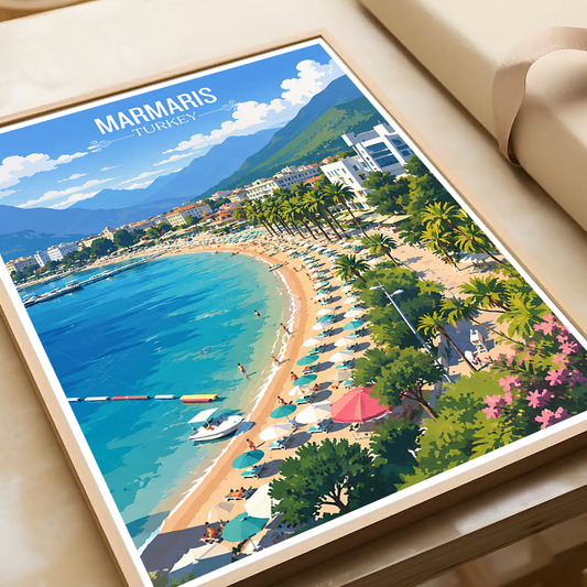 Marmaris - Turkey - Vintage Travel Wall Art Poster Print - Art Print - Travel Art Poster