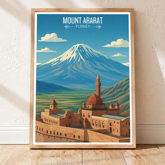 Mount Nemrut - Turkey - Vintage Travel Wall Art Poster Print - Art Print - Travel Art Poster