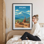 Mount Ararat - Turkey - Vintage Travel Wall Art Poster Print