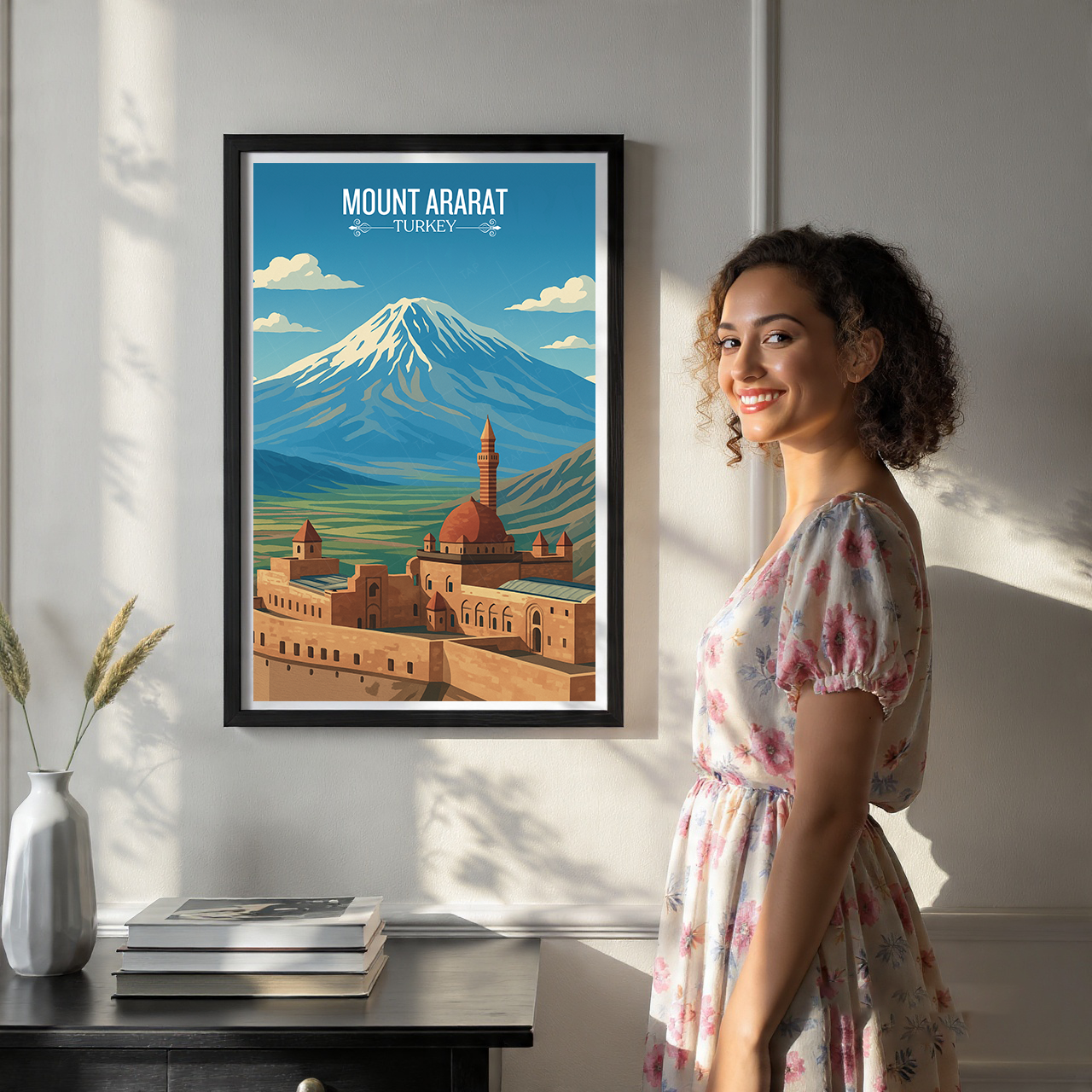 Mount Ararat - Turkey - Vintage Travel Wall Art Poster Print