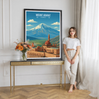 Mount Ararat - Turkey - Vintage Travel Wall Art Poster Print
